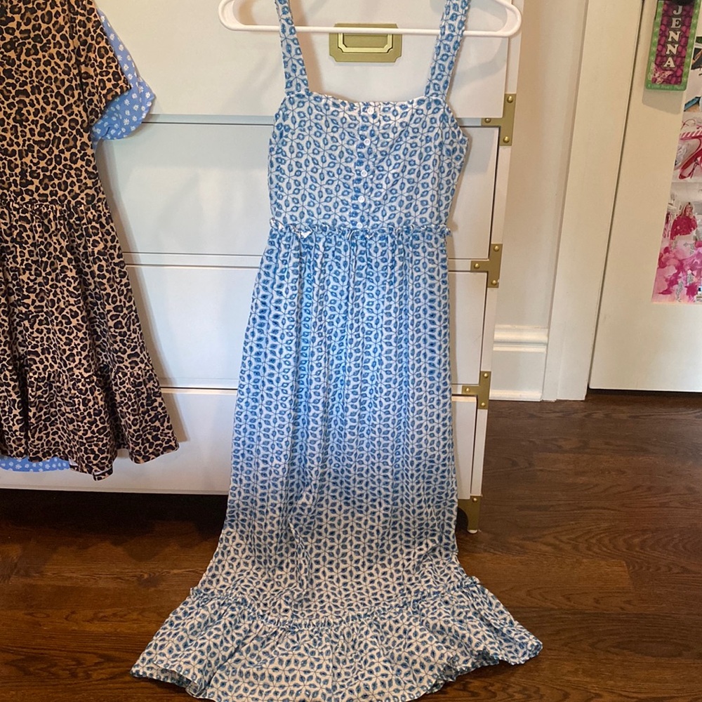 maxi blue dress xxs